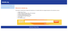 Tablet Screenshot of deside.org